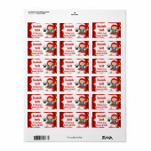 RedHead Magicien Étiquettes de adresse d'anniversa (Feuille entière)