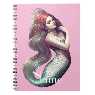 Redhead Mermaid Beauty Thunder_Cove Notitieboek