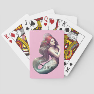 Redhead Mermaid Beauty Thunder_Cove Pokerkaarten