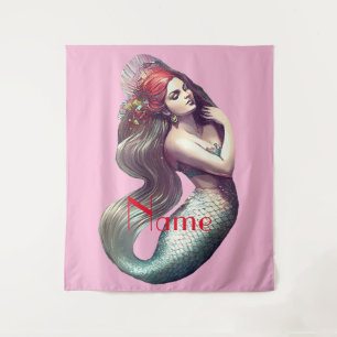 Redhead Mermaid Beauty Thunder_Cove Wandkleed