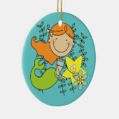 Redhead Mermaid Keramisch Ornament (Rechts)