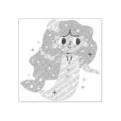 Redhead Mermaid Rubberstempel (Afrduk)