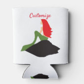 Redhead Mermaid Sitting Thunder_Cove Blikjeskoeler (Achterkant)