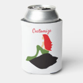 Redhead Mermaid Sitting Thunder_Cove Blikjeskoeler (Blikje Achterkant)