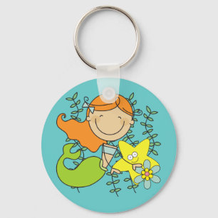 Redhead Mermaid Sleutelhanger