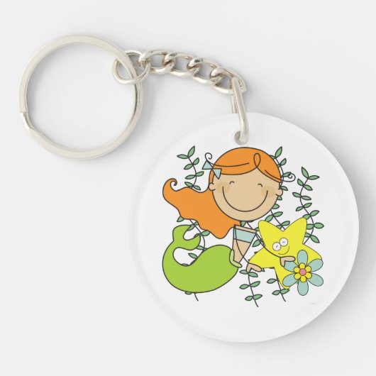 Redhead Mermaid Sleutelhanger (Voorkant)