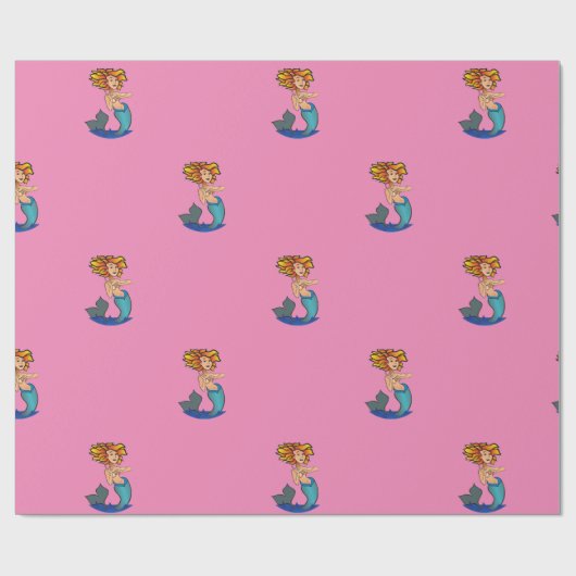 Redhead Mermaid Thunder_Cove Cadeaupapier (Vlak)