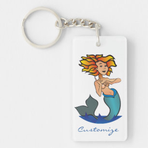 Redhead Mermaid Thunder_Cove Sleutelhanger