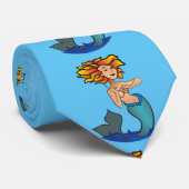 Redhead Mermaid Thunder_Cove Stropdas (Opgerold)