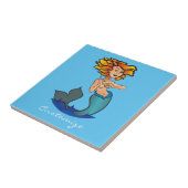 Redhead Mermaid Thunder_Cove Tegeltje (Zijkant)