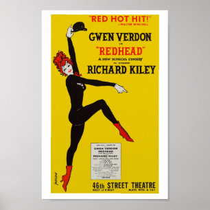 Redhead Musical Theater Art Print Poster