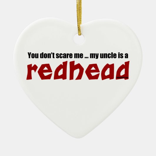 Redhead oom keramisch ornament (Voorkant)