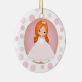 Redhead Pink Princess Keramisch Ornament (Rechts)