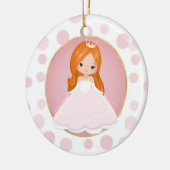 Redhead Pink Princess Keramisch Ornament (Links)