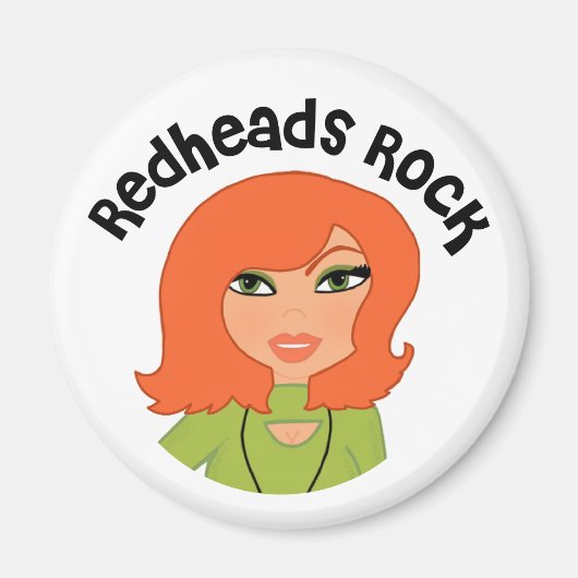 Redhead Rock Magnet Magneet (Voorkant)