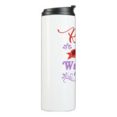 Redhead Warning Label Ginger Red Hair Gift Thermosbeker (Gedraaid links)