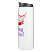 Redhead Warning Label Ginger Red Hair Gift Thermosbeker (Geroteerd rechts)