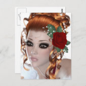 Redhead Woman Briefkaart (Voorkant / Achterkant)