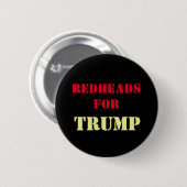 Redheadkosten voor de Button van de Campagne TRUMP (Voorkant /achterkant)