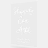 Rédigé à la main avec bonheur jamais après Mariage (Angle)