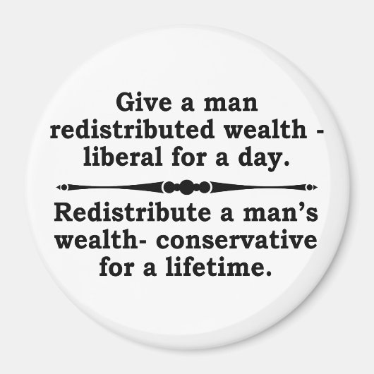 Redistribuer la richesse ? aimant (Devant)