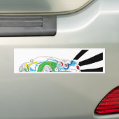 Redlampen Bumpersticker (Op auto)
