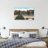 Redlands, CA - Uitzicht van Smiley Library Canvas Afdruk (Insitu (Slaapkamer))