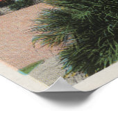 Redlands, CA - Uitzicht van Smiley Library Poster (Hoek)