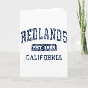 Redlands Californië Ca Vintage Gevestigde Premium Kaart
