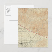 Redlands quadrangle toont San Andreas Rift Briefkaart (Voorkant / Achterkant)