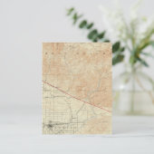 Redlands quadrangle toont San Andreas Rift Briefkaart (Staand voorkant)