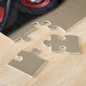 Redline Garage Silver Hot Rod Legpuzzel (Zijkant)