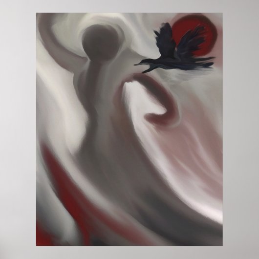 RedMoon-waarschuwing Poster (Voorkant)