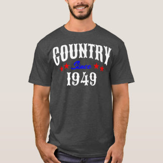 Redneck 73 Year Old Born in 1949 Country Music 73r T-shirt