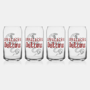 Redneck Appalachia Outlaw Blikvorm Glas