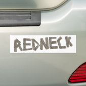 Redneck bumpersticker (Op auto)
