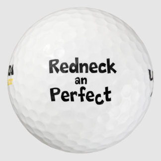 Redneck en perfect golfballen