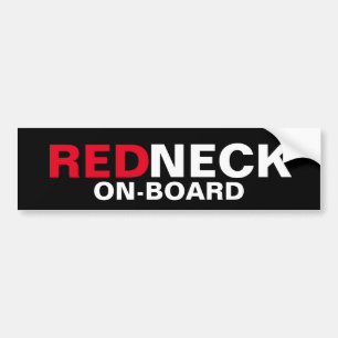 Redneck On-Board Bumpersticker