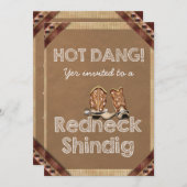 Redneck Party Uitnodigingen (Voorkant / Achterkant)