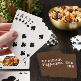 Redneck Princess Fancy Tekst Pokerkaarten