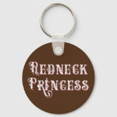 Redneck Princess Fancy Tekst Sleutelhanger (Voorkant)