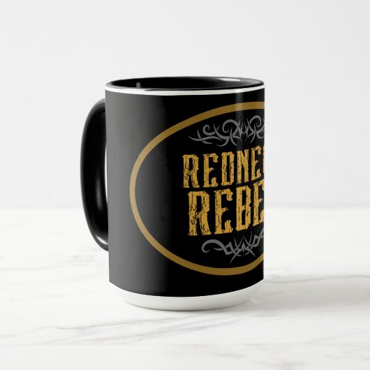 Redneck Rebel Mok (Voorkant links)