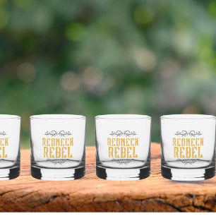 Redneck Rebel Whisky Glas