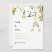 Redneck Wedding Cowboy Hat Save the Date (Devant)