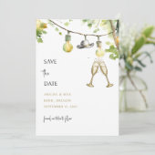 Redneck Wedding Cowboy Hat Save the Date (Debout devant)