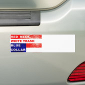 RedNeck White Trash Bumpersticker (Op auto)