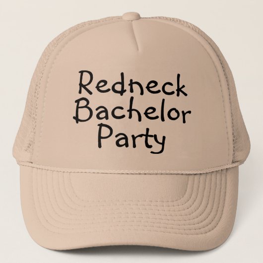 Rednek Bachelor Party Trucker Pet (Voorkant)