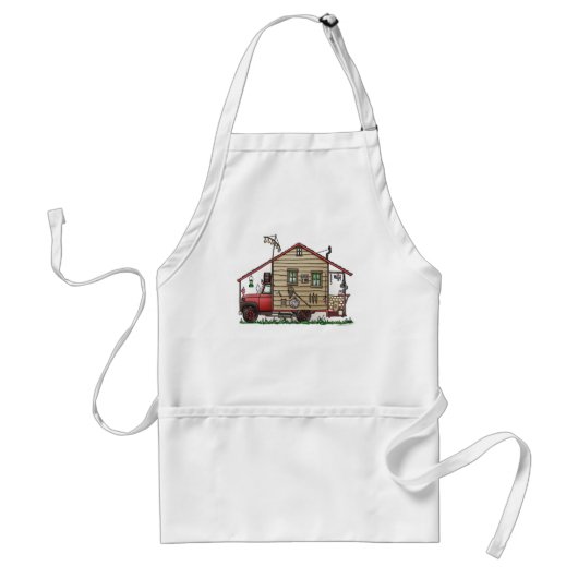 Rednek Hillbilly Camper Aprons Standaard Schort (Voorkant)