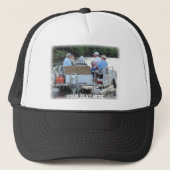 Rednek Pontoon Boat, Jouw tekst hier Trucker Pet (Voorkant)