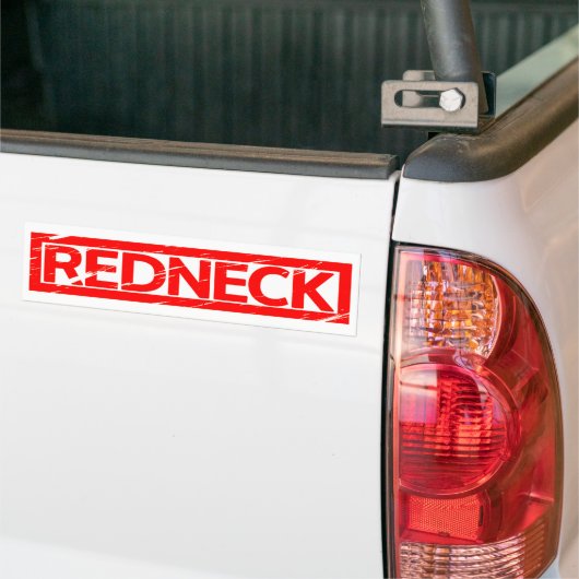 Rednek Stamp Bumpersticker (Op Truck)